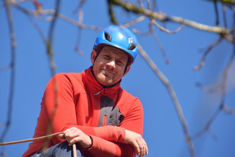 Climbing Outdoor instructor looking directly at the camera
