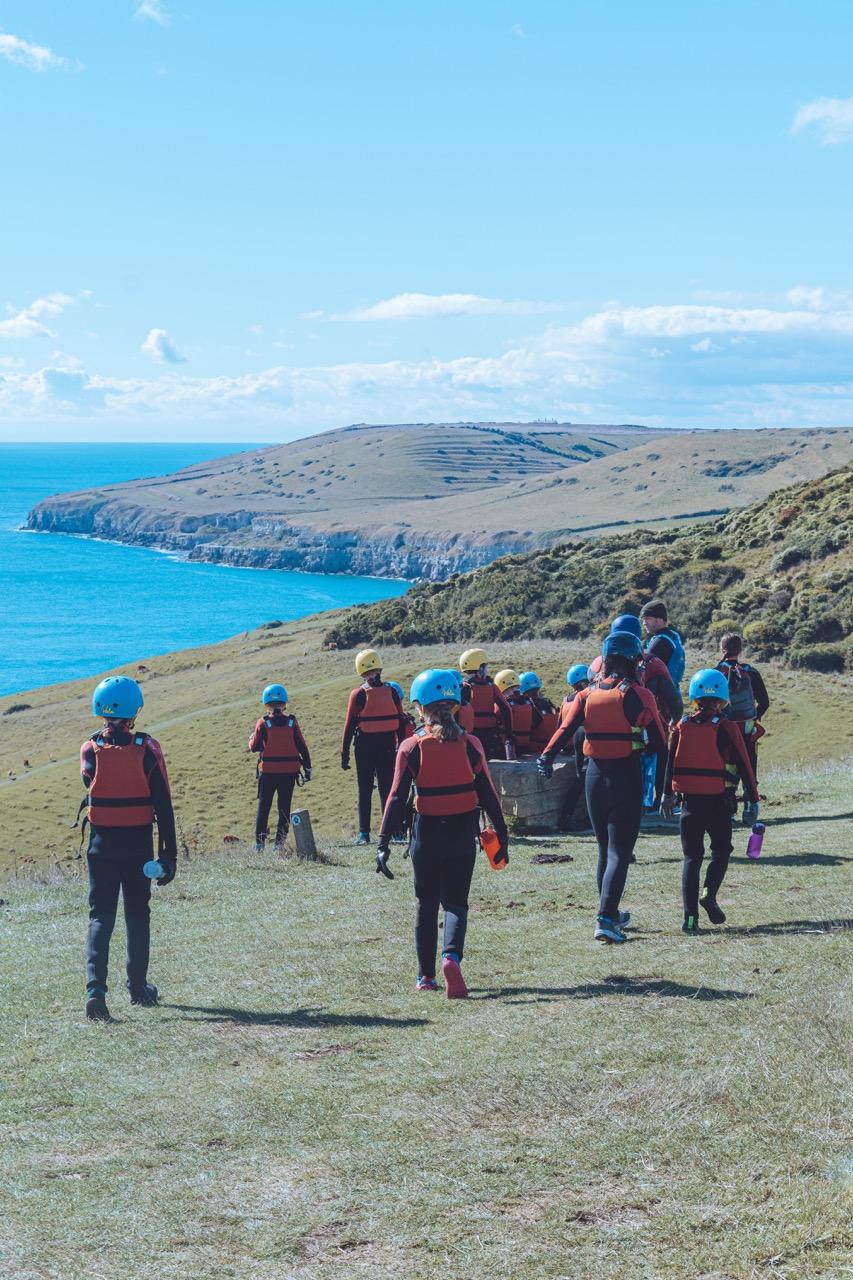 Kids at the Dancing ledge