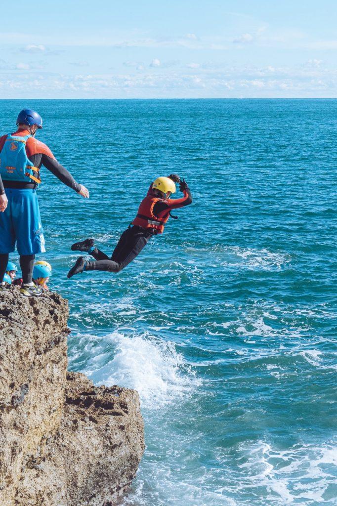 Child coasteering