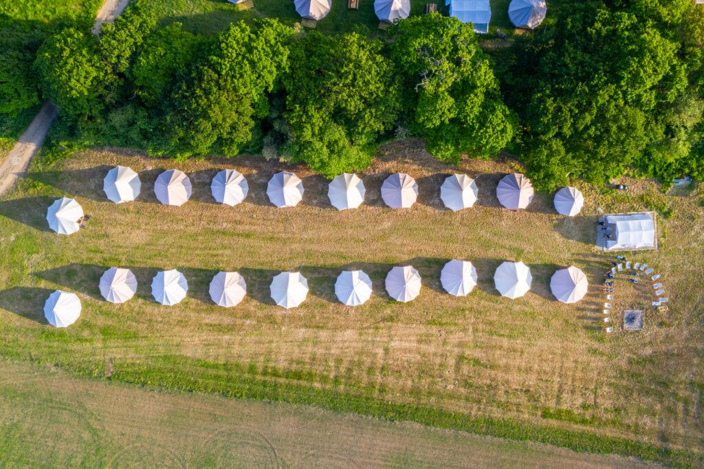 outdoor aerial shot of facilities 