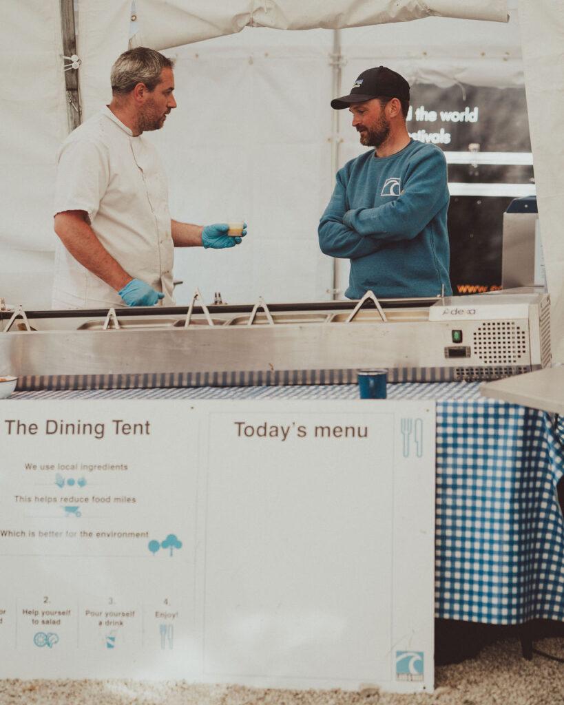 catering team hard at work